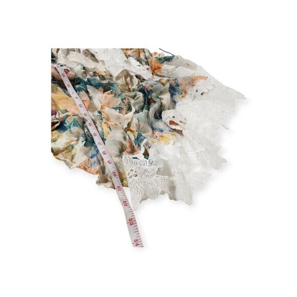 NWT Anthropologie Floral Lace Midi Dress Size 4 Multicolor Lightweight Boho - Picture 6 of 11